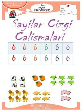 Çocuklar İçin Çizgi Çalışma Sayfaları 